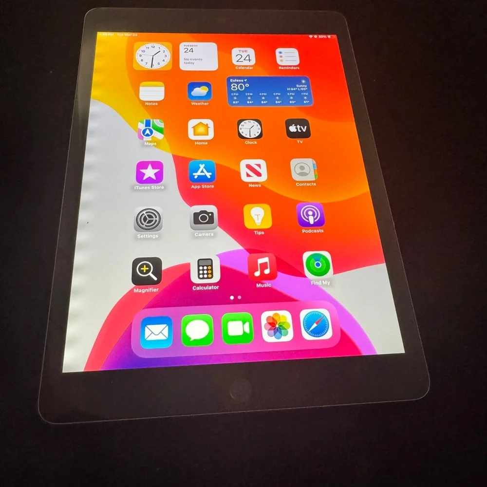 Apple iPad in Space Gray with Black Bezel